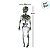 Enfeite Decorativo de Halloween Para Pendurar - Esqueleto Musgo Augustus - 40cm - 1 unidade - Cromus - Rizzo - Imagem 5