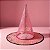 Chapéu de Bruxa Transparente Rosa - Teia de Aranha Dourada - Halloween  - 1 unidade - Rizzo - Imagem 1