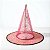 Chapéu de Bruxa Transparente Rosa - Teia de Aranha Dourada - Halloween  - 1 unidade - Rizzo - Imagem 2