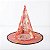 Chapéu de Bruxa Transparente Vermelho - Bruxa Dourada - Halloween  - 1 unidade - Rizzo - Imagem 2