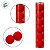 Bolas de Natal em Tubo - Vermelho - Veludo, Lisa e Gomo - 10cm - 6 unidades - Cromus - Rizzo - Imagem 3