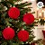 Bolas de Natal em Tubo - Vermelho - Veludo, Lisa e Gomo - 10cm - 6 unidades - Cromus - Rizzo - Imagem 5