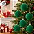 Bolas de Natal em Tubo - Verde - Veludo, Lisa e Gomo - 8cm - 6 unidades - Cromus - Rizzo - Imagem 5