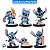 Mini Figura Colecionável - Stitch - Guitarra - 9cm - 1 unidade - Disney Original - Rizzo - Imagem 6