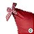 Almofada de Natal com Cardone - Aplique de Laço - Vermelho - 43x43cm - 1 unidade - Rizzo - Imagem 3