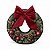 Almofada de Natal com Cardone - Formato Guirlanda com Aplique de Laço Vermelho - 40x40cm - 1 unidade - Rizzo - Imagem 3