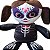 Boneca Mexicana de Pelúcia - Dia dos Mortos Camisa Preta - 12x30x9cm - Halloween - 1 unidade - Rizzo - Imagem 4