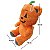 Urso Abóbora Laranja de Pelúcia - 14x22x15cm - Halloween - 1 unidade - Rizzo - Imagem 4