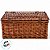 Kit Cesta Pic Nic Para 4 Pessoas - 45x19x30cm com 24 Peças - Marrom/Vermelho - 1 unidade - Cromus - Rizzo - Imagem 6