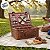 Kit Cesta Pic Nic Para 4 Pessoas - 45x19x30cm com 24 Peças - Marrom/Vermelho - 1 unidade - Cromus - Rizzo - Imagem 9