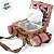 Kit Cesta Pic Nic Para 2 Pessoas - 40x21x28cm com 17 Peças - Natural/Vermelho - 1 unidade - Cromus - Rizzo - Imagem 6