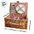 Kit Cesta Pic Nic Para 2 Pessoas - 35x15x25cm com 12 Peças - Natural/Vermelho - 1 unidade - Cromus - Rizzo - Imagem 5
