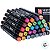 Kit Canetinhas Marcador para Colorir com Estojo - 30 Cores - Ponta Bullet 1mm e Chanfrada 6mm - 1 unidade - Deli - Rizzo - Imagem 4