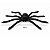 Enfeite Decorativo de Halloween - Aranha Preta G - 90cm - 1 unidade - Cromus - Rizzo - Imagem 4
