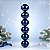 Bolas De Natal em Tubo - Azul - Perolada - 8cm - 6 unidades - Cromus - Rizzo - Imagem 1