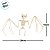 Enfeite Decorativo de Halloween - Esqueleto Morcego - 16x29x5cm - 1 unidade - Cromus - Rizzo - Imagem 5
