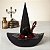 Chapéu de Bruxa Preto com Flores e Caveira - Valentina - 50cm - 1 unidade - Cromus - Rizzo - Imagem 1
