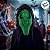 Máscara de Halloween - Terror - Verde - 16,5x30x6cm - 1 unidade - Rizzo - Imagem 5