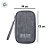 Necessaire Organizadora Porta Cabos Personalize com Logo - Cinza - 19x12x3,5cm - 1 unidade - Rizzo - Imagem 4