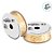 Fita de Cetim 22mm x 10m - Feliz Natal Ouro - ECF005H Cor 1121 - Rolo 10m - 1 unidade - Progresso - Rizzo - Imagem 3