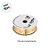Fita de Cetim 22mm x 10m - Feliz Natal Ouro - ECF005H Cor 1121 - Rolo 10m - 1 unidade - Progresso - Rizzo - Imagem 4
