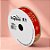 Fita de Cetim 15mm x 10m - Feliz Natal Vermelho - ECF003H Cor 527 - Rolo 10m - 1 unidade - Progresso - Rizzo - Imagem 1