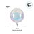 Balão de Festa 18" Microfoil - Redondo Holográfico Espelhado 2D - 45cm - 1 unidade - Rizzo - Imagem 4