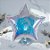 Balão de Festa 18" Microfoil - Estrela Holográfico Espelhado 2D - 45cm - 1 unidade - Rizzo - Imagem 1
