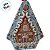 Lata de Natal de Metal para Pendurar - Casa de Doces - 10x13,5x4cm - 1 unidade - Rizzo - Imagem 4
