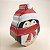 Lata de Natal de Metal - Pinguim Agasalhado - 11x13x5cm - 1 unidade - Rizzo - Imagem 1