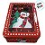 Lata de Natal de Metal com Visor - Vermelha Boneco de Neve Noel - 13x19x6cm - 1 unidade - Rizzo - Imagem 3