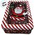 Lata de Natal de Metal com Visor - Vermelha - Noel com Doce e Presente - 13x19x6cm - 1 unidade - Rizzo - Imagem 3