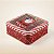 Lata de Natal de Metal com Visor - Vermelha - Noel com Doce e Presente - 15x15x6cm - 1 unidade - Rizzo - Imagem 1