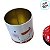 Lata de Metal de Natal Redonda - Boneco de Neve com Gorro e Pompom - 9x15x9cm - 1 unidade - Rizzo - Imagem 5