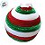 Bola de Natal - Veludo Verde, Branca e Vermelho - 12cm - 1 unidade - Rizzo - Imagem 3