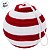 Bola de Natal - Veludo Vermelho e Branco - 12cm - 1 unidade - Rizzo - Imagem 3