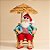 Papai Noel Praiano com Guarda Sol em Resina - 30x18cm - 1 unidade - Cromus - Rizzo - Imagem 1