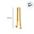 Gancho Suporte Para Guirlanda - Ouro - 30,5x2,5x13,5cm - 1 unidade - Cromus - Rizzo - Imagem 4