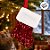 Meia de Natal para Pendurar - Vermelha com Paetê - 15cm - 1 unidade - Cromus - Rizzo - Imagem 5