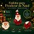Enfeite para Pendurar de Natal - Guizo com Papai Noel - 6x4x6cm - 1 unidade - Cromus - Rizzo - Imagem 2