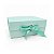 Caixa de Papel Rígido Retangular com Imã e Fita  - Tiffany Claro - M 28,2x20,2x9,2cm - 1 unidade - Rizzo - Imagem 3