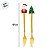 Kit Garfos Para Sobremesa de Natal - Presente e Árvore de Natal - 17cm - 2 unidades - Rizzo - Imagem 4