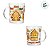 Caneca de Vidro de Natal - Ho Ho Ho Chegou o Natal - 330mL - 1 unidade - Rizzo - Imagem 2