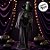 Enfeite Decorativo de Halloween Com Som, Luz e Movimento - Caveira Onyx - 1,75m - 1 unidade - Cromus - Rizzo - Imagem 5