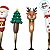 Kit Talheres de Natal - 17cm - 4 unidades - Rizzo - Imagem 4