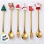 Kit Talheres para Sobremesa de Natal - Modelo 2 - 17cm - 6 unidades - Rizzo - Imagem 3