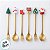 Kit Talheres para Sobremesa de Natal - Modelo 1 - 17cm - 6 unidades - Rizzo - Imagem 3