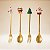 Kit Talheres para Sobremesa de Natal - 17cm - 4 unidades - Rizzo - Imagem 1