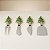 Kit Talheres para Queijo de Natal – Árvore de Natal – 14 cm - 4 unidades - Rizzo - Imagem 1