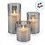 Kit Velas Eletrônicas de Led com Controle Remoto - Vidro Cinza - 3 unidades - Rizzo - Imagem 4